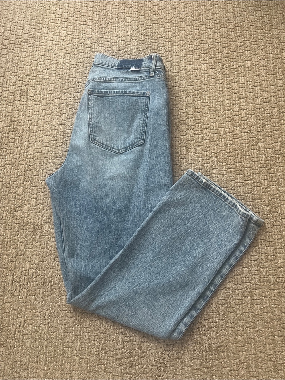 DAZE Straight Leg Jeans in Light Wash Blue - Picture 12 of 12